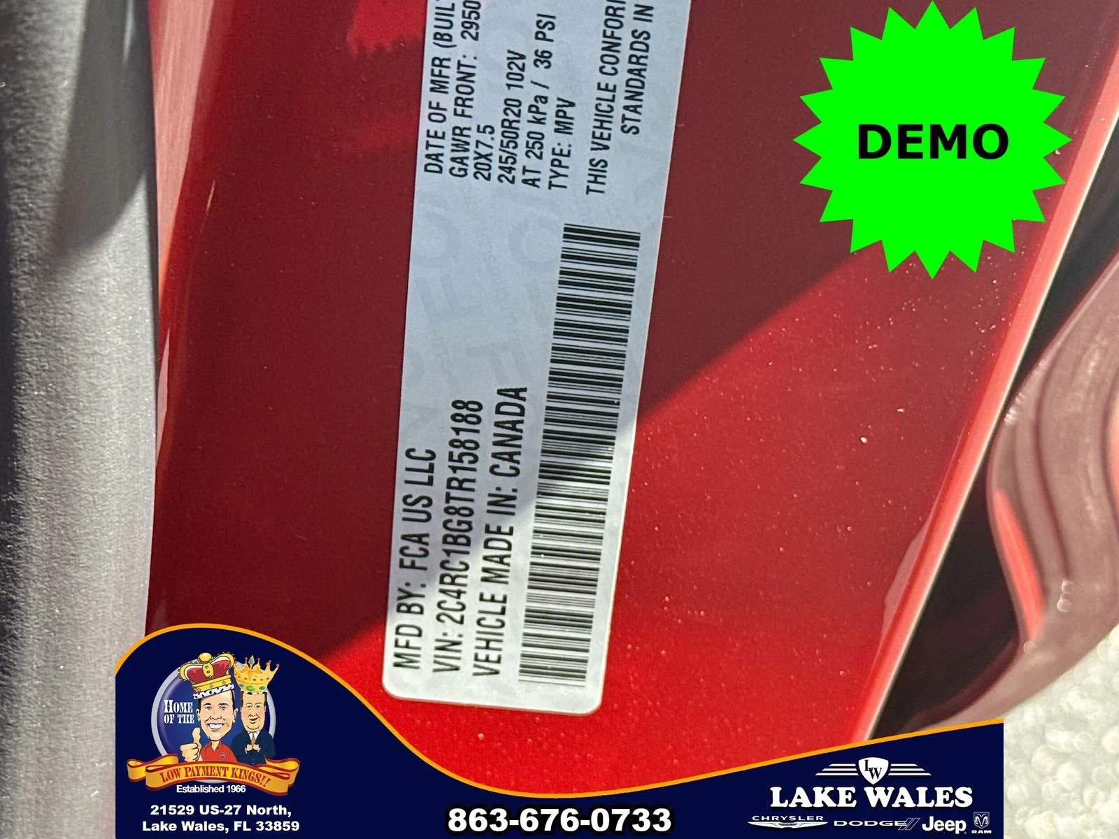 New 2026 Red Hot Pearl-Coat Exterior Paint Chrysler Select image 33