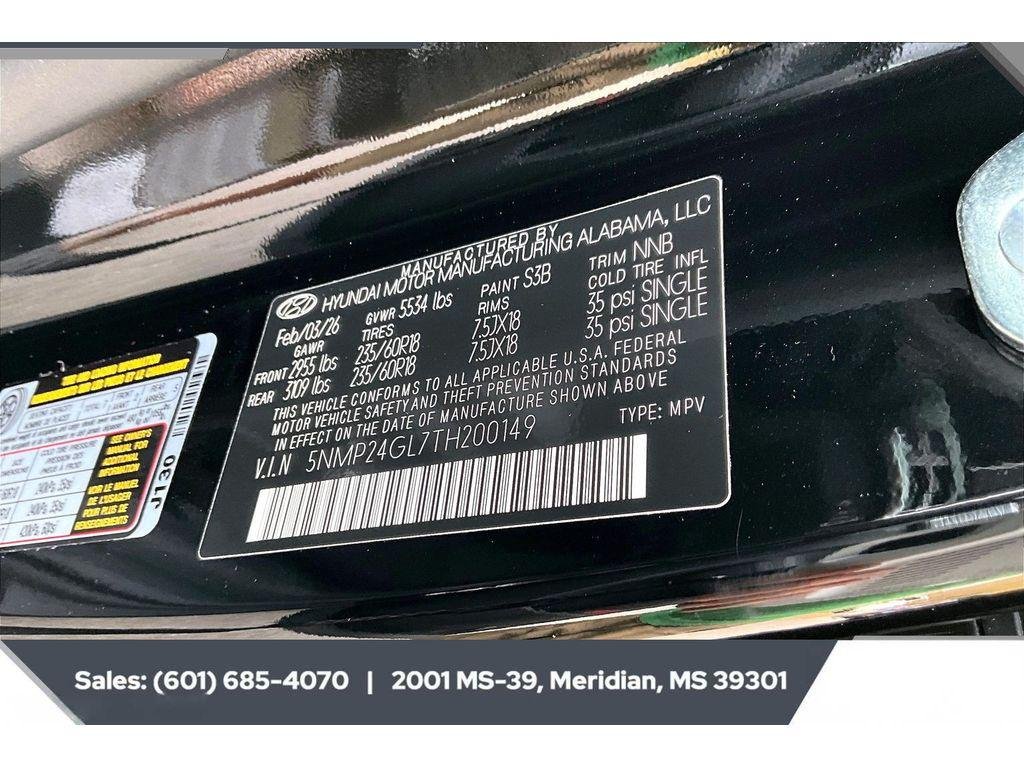 New 2026 PHANTOM BLACK Hyundai SEL FWD image 7