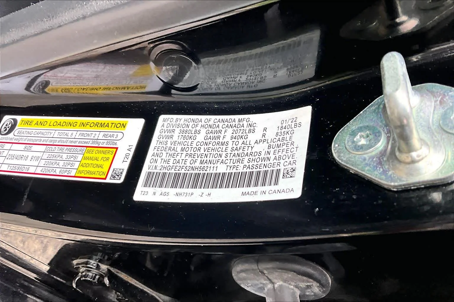 Used 2022 Crystal Black Pearl Honda Sport image 35