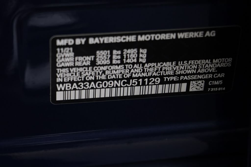 Used 2022 Phytonic Blue Metallic BMW 530e iPerformance image 24