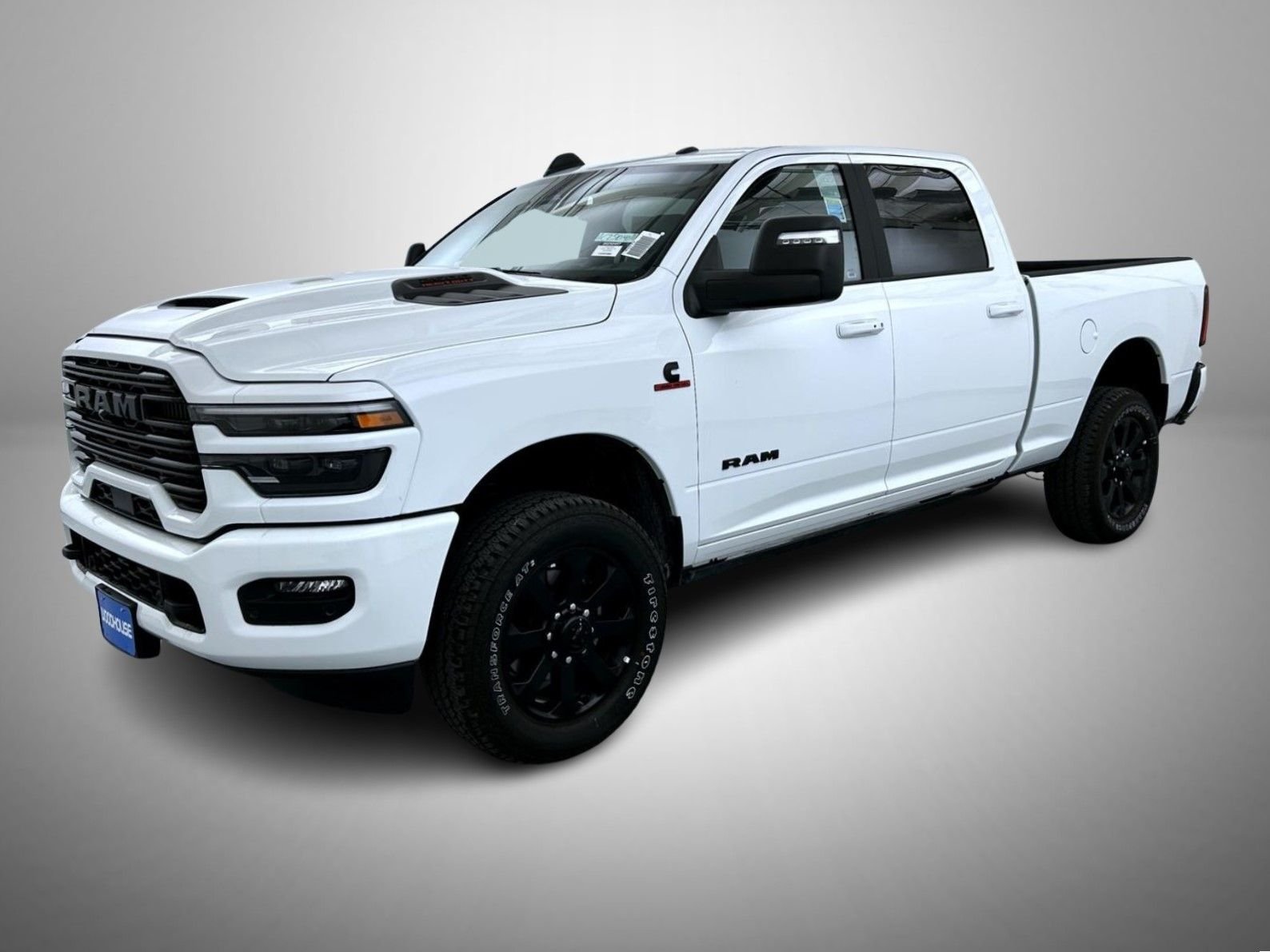New 2025 Bright White Clear-Coat Exterior Paint RAM Laramie image 1