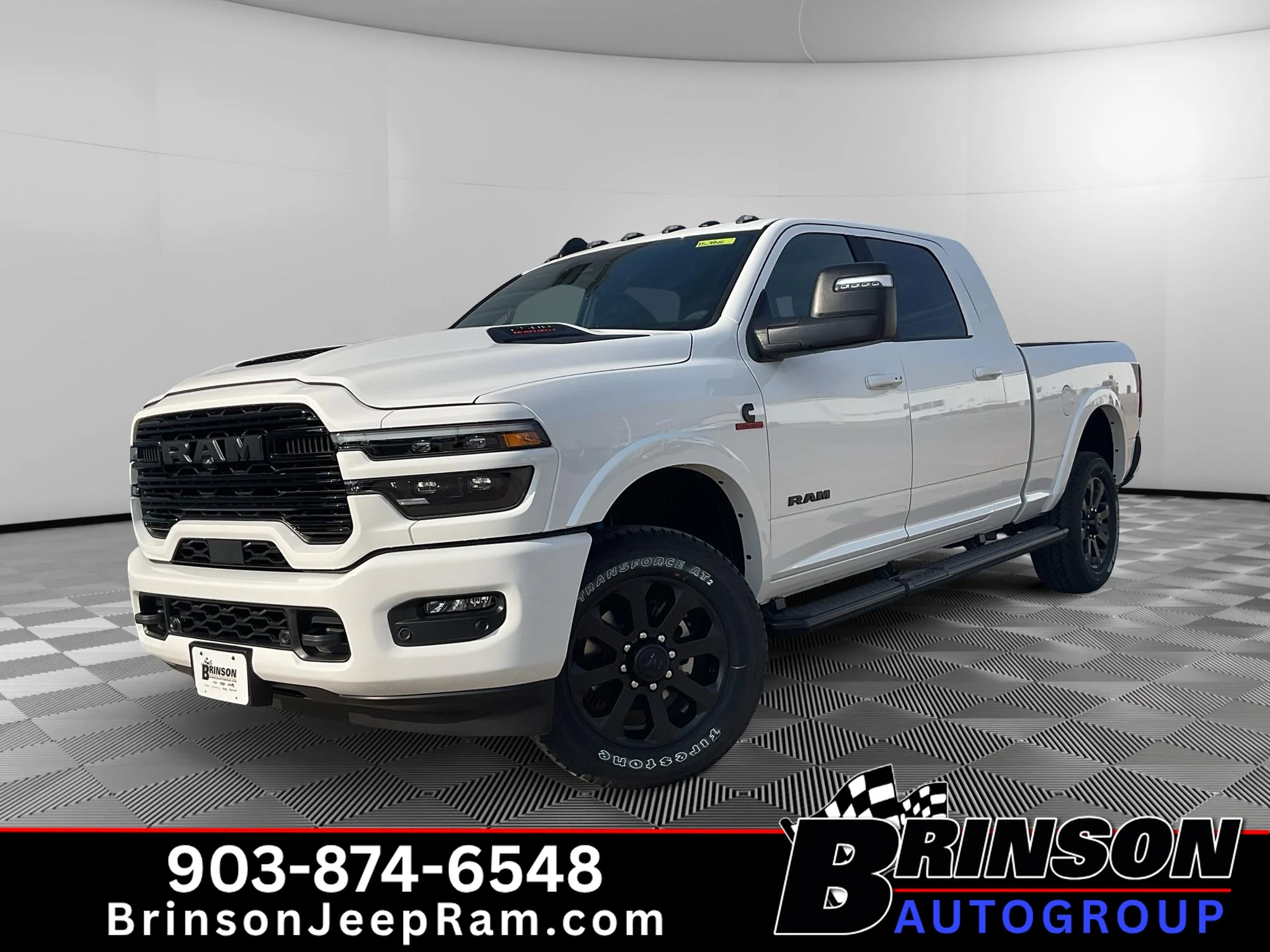 New 2027 Bright White Clear-Coat Exterior Paint RAM Laramie image 1