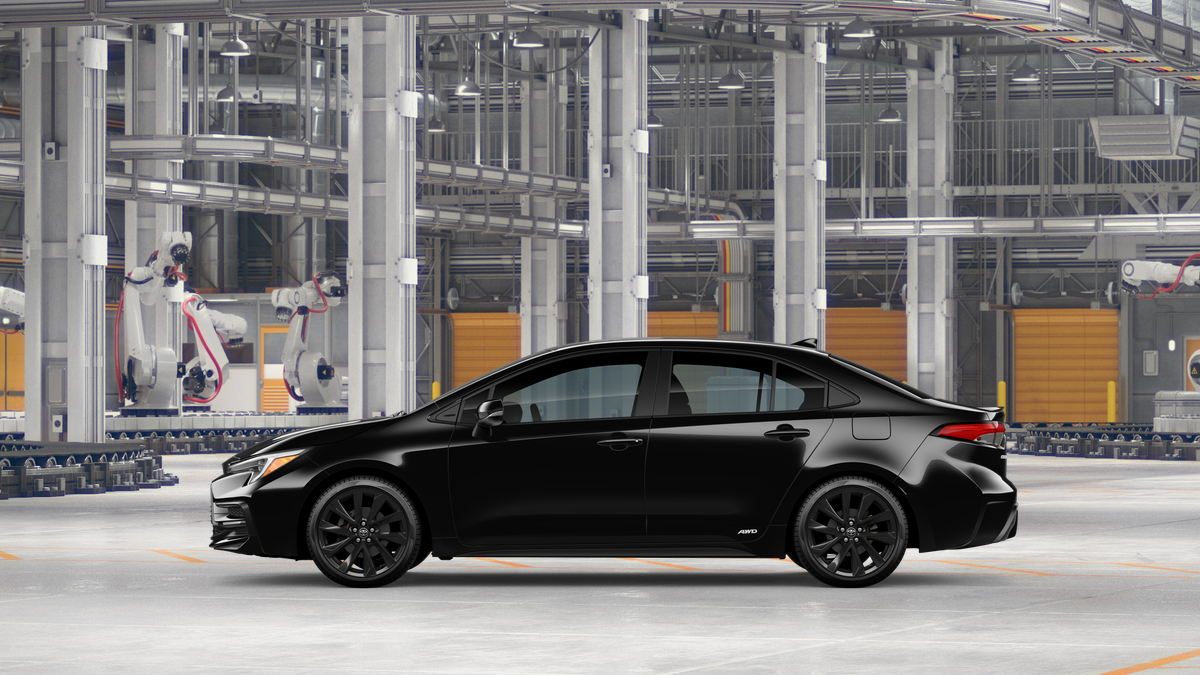 New 2026 Midnight Black Metallic Toyota Hybrid SE image 4