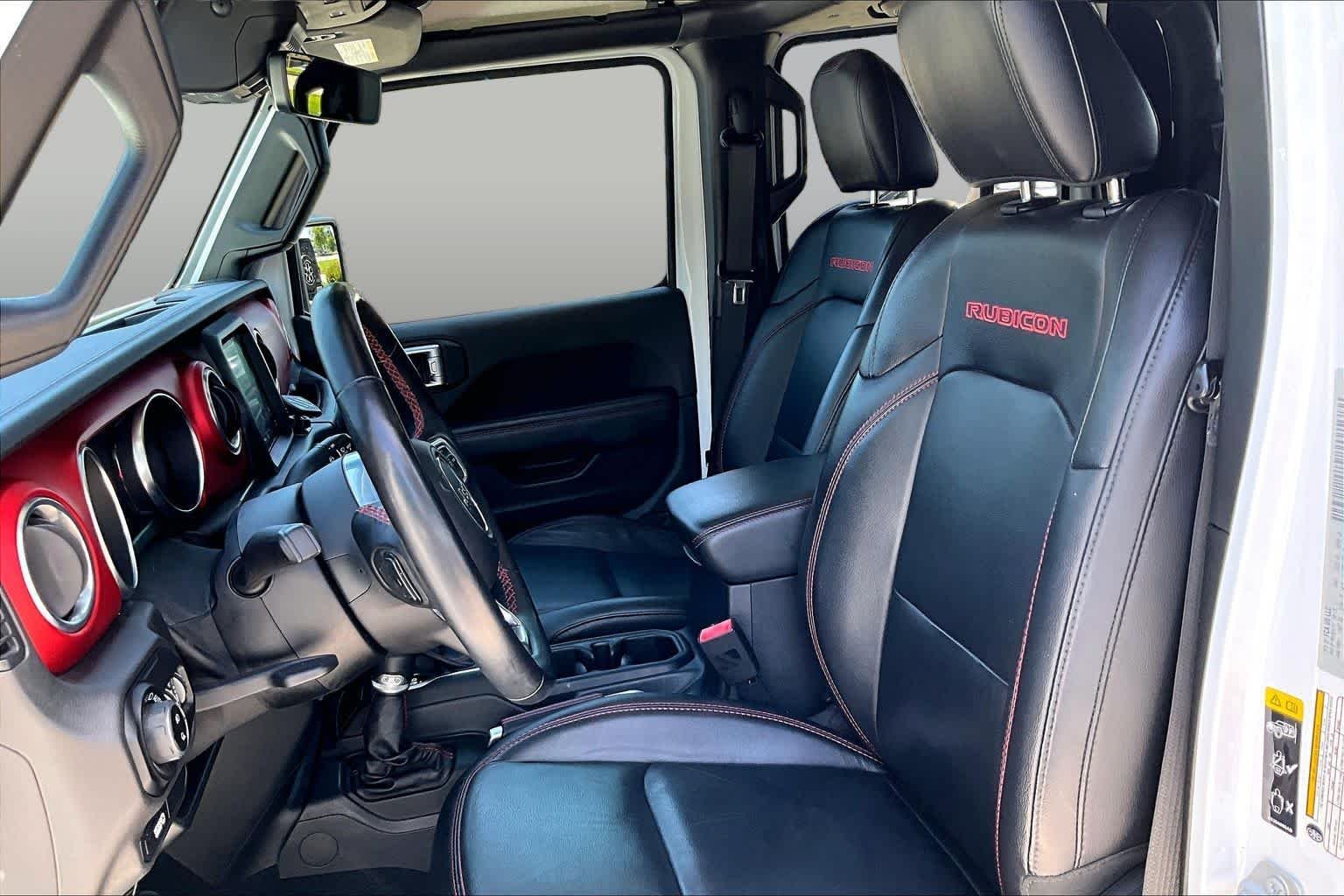 Used 2020 Bright White Clearcoat Jeep Rubicon image 8