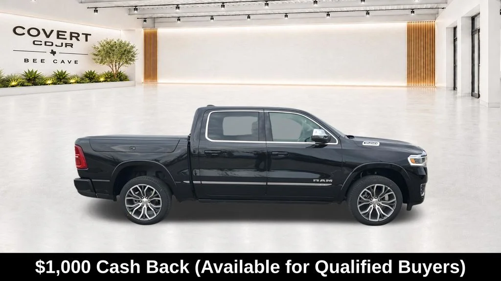 New 2026 Diamond Black Crystal Pearl-Coat Exterior Paint RAM Tungsten image 12