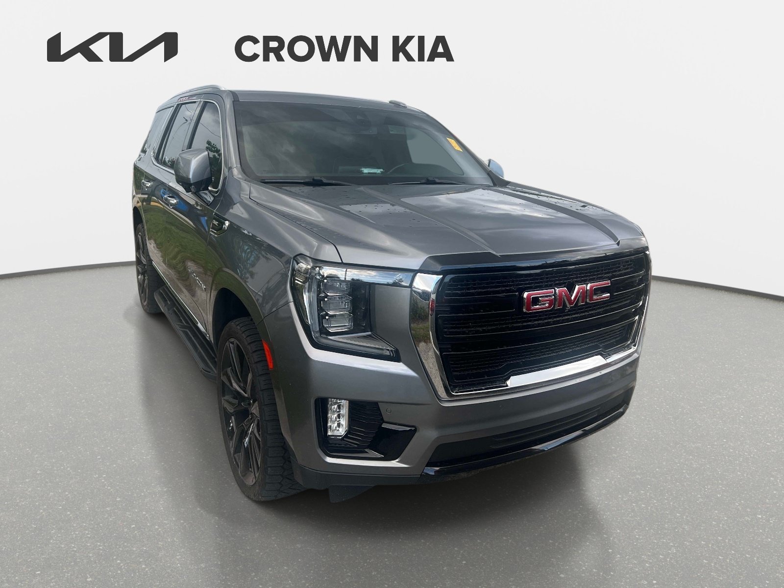 Used 2022 Satin Steel Metallic GMC SLT image 2