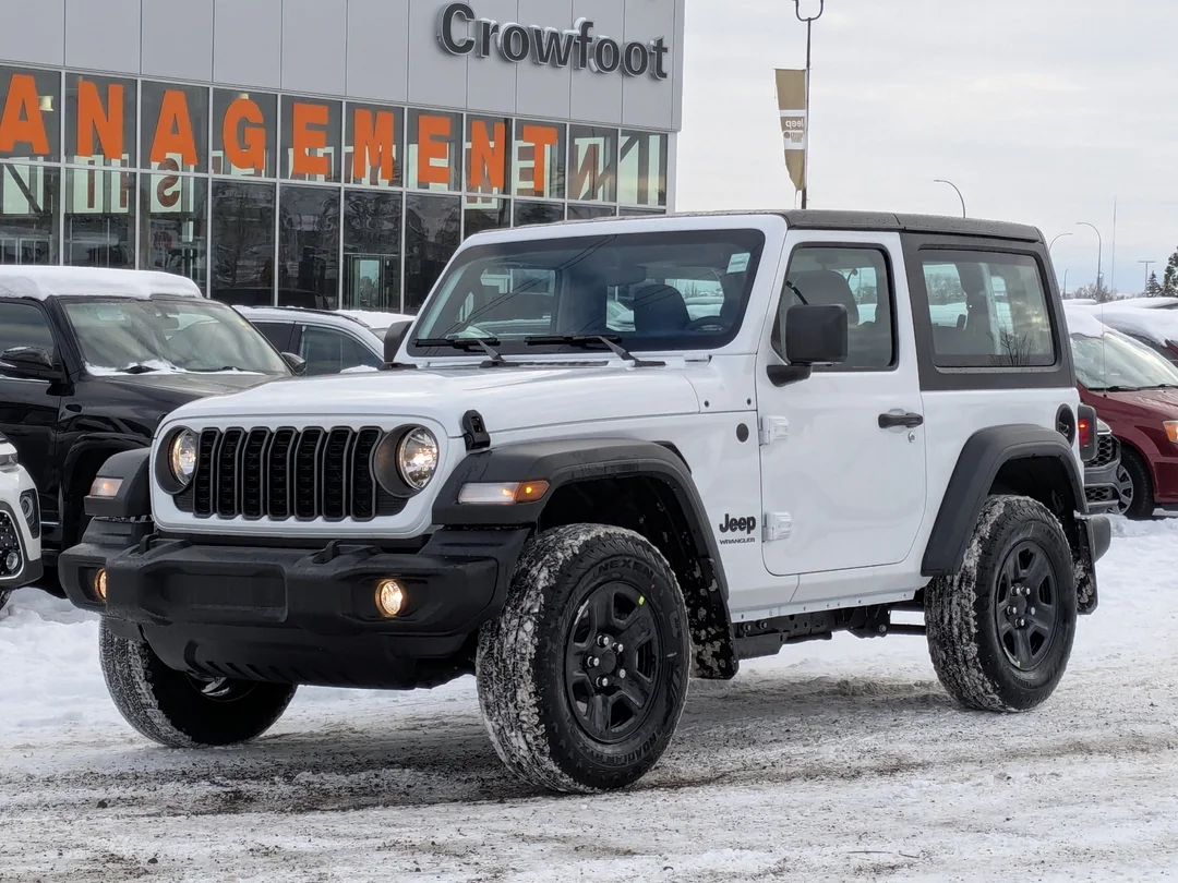 New 2026 White Jeep Sport - - 4x4 - Black Freedom Top - Customer Preferred Pkg 22B - 8-Speed Auto & More! image 4
