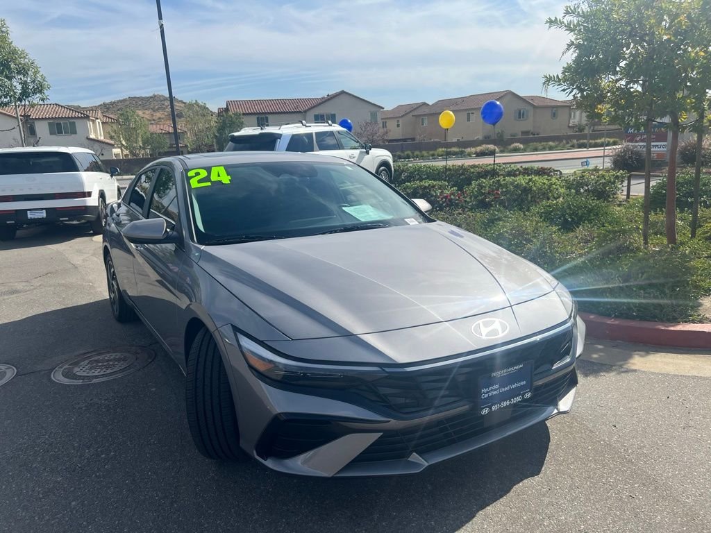 Certified 2024 Hyundai Elantra SEL with VIN KMHLS4DG2RU793955 for sale in Moreno Valley, CA