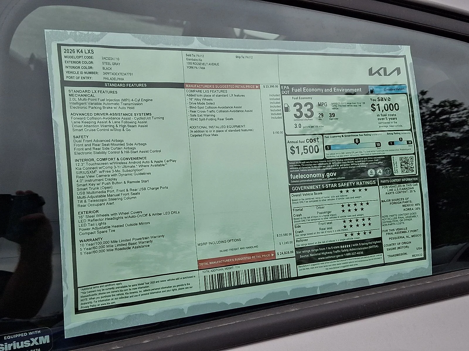 New 2026 Gray Kia LXS image 22