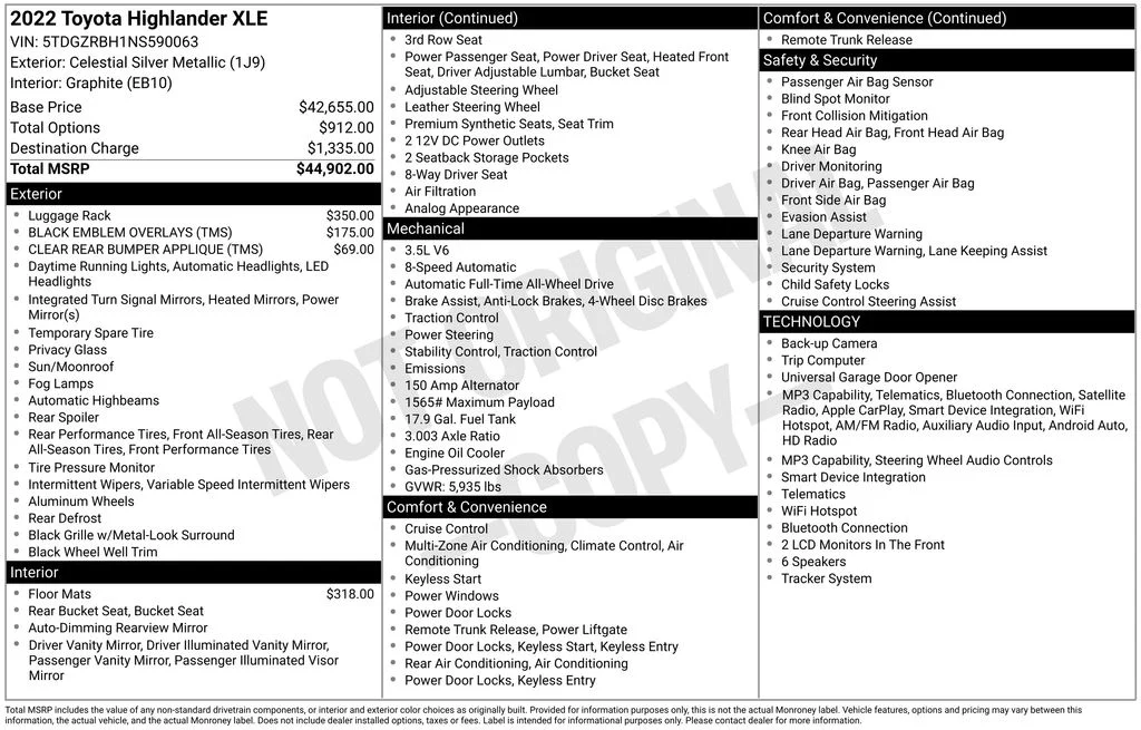 Used 2022 Silver Toyota XLE image 21