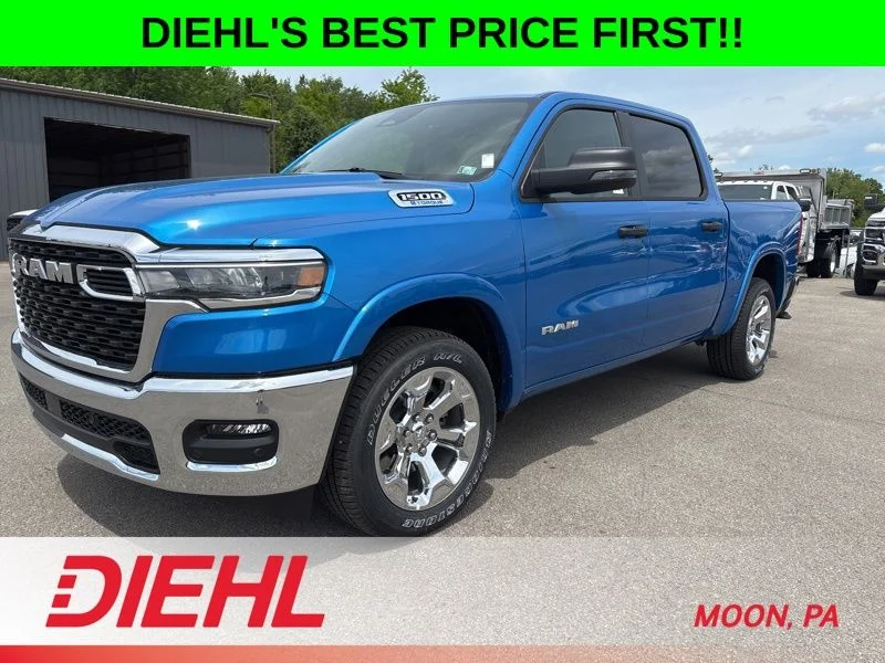 New 2026 Hydro Blue Pearl-Coat Exterior Paint RAM Big Horn/Lone Star image 7