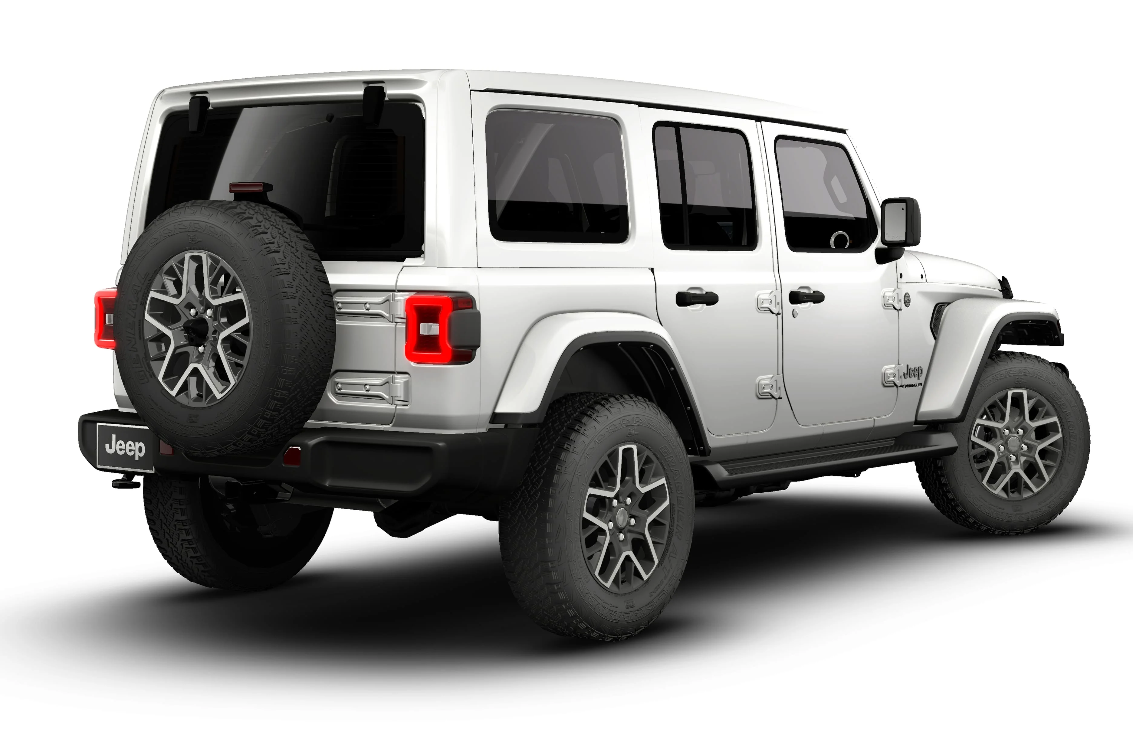 New 2026 Bright White Clear-Coat Exterior Paint Jeep Sahara image 14