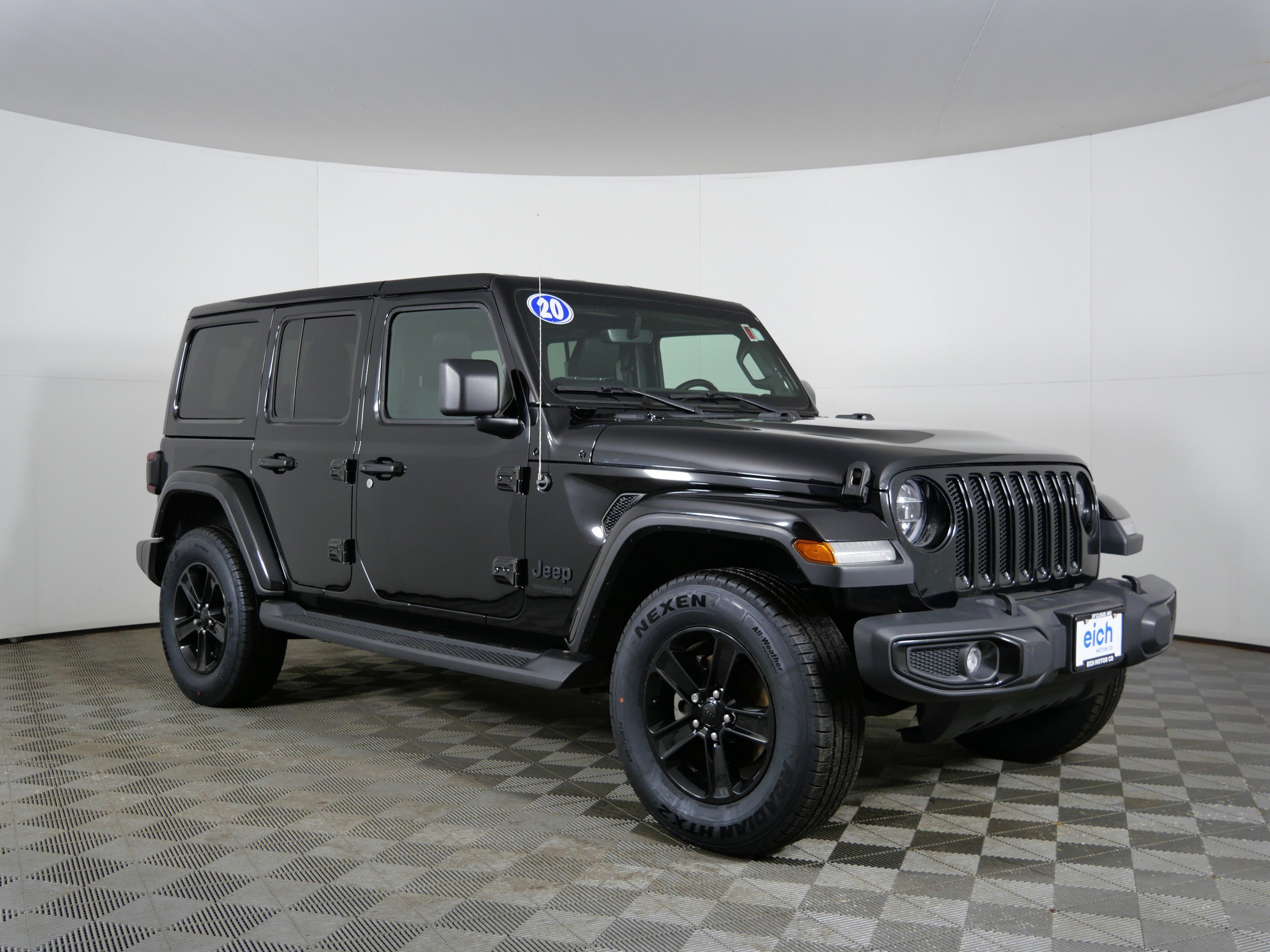 Used 2020 Black Clearcoat Jeep Sahara Altitude image 1