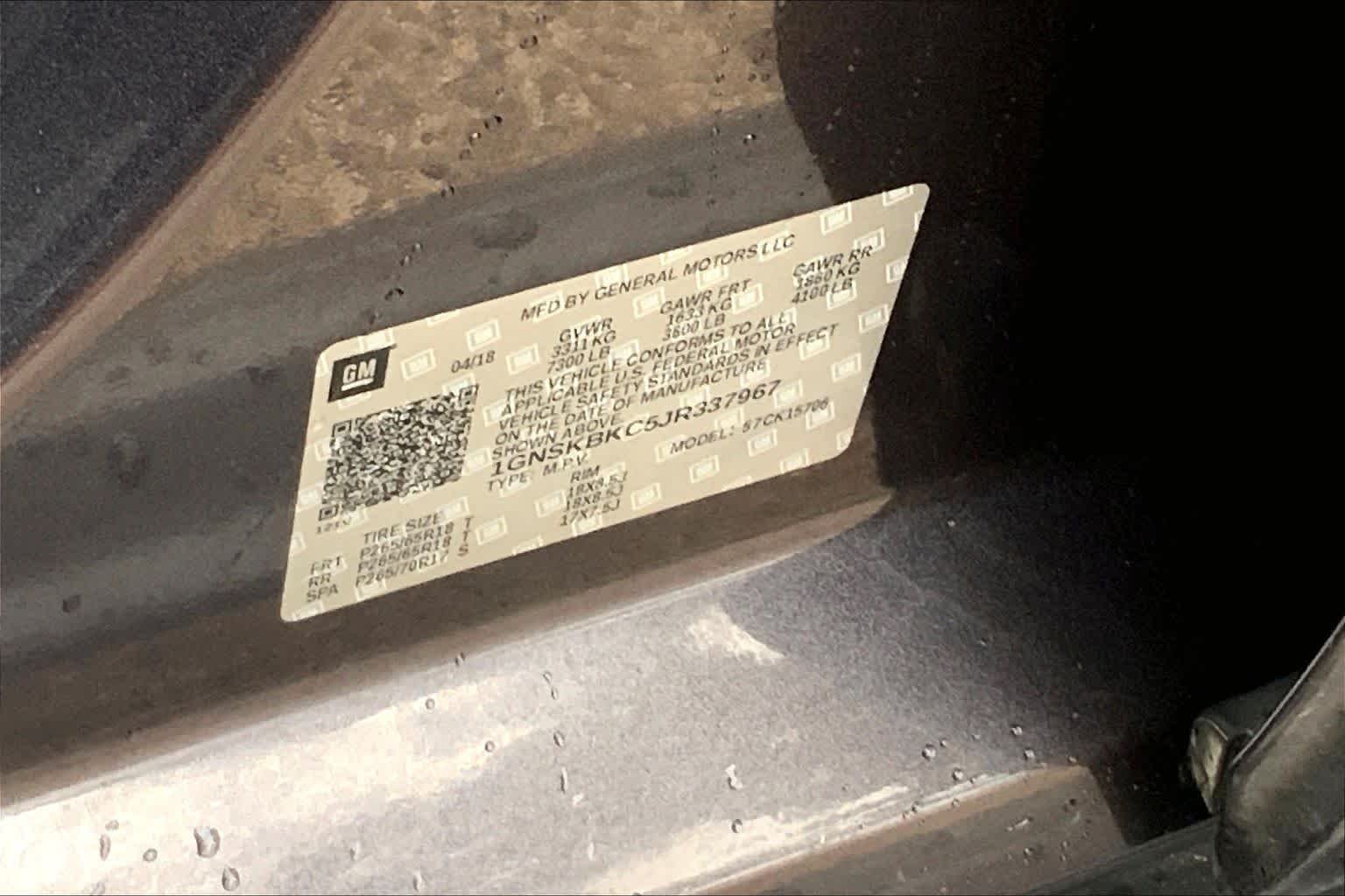 Certified Used 2018 Tungsten Metallic Chevrolet LT image 37