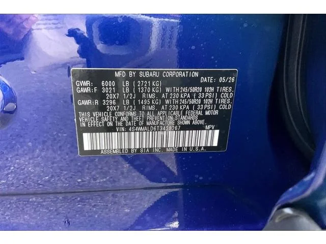 New 2026 SAPPHIRE BLUE PEARL Subaru Onyx Edition Touring 7-Passenger image 27