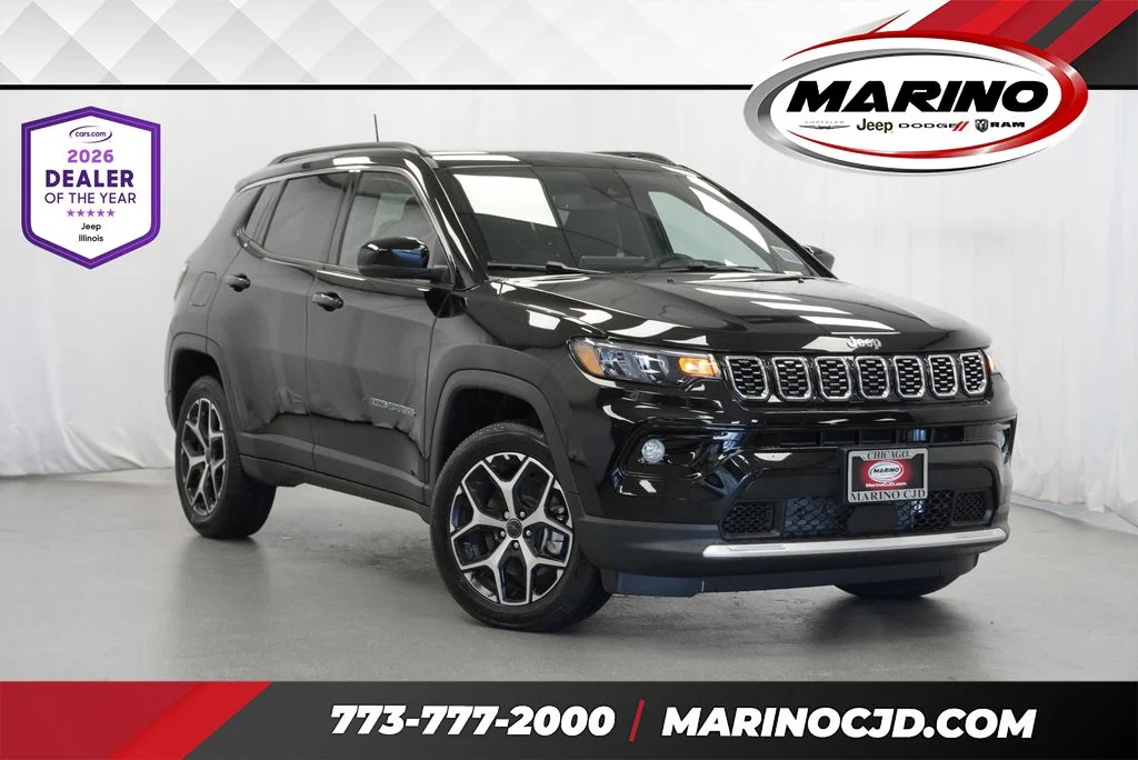 New 2026 Diamond Black Crystal Pearl-Coat Exterior Paint Jeep Limited image 1