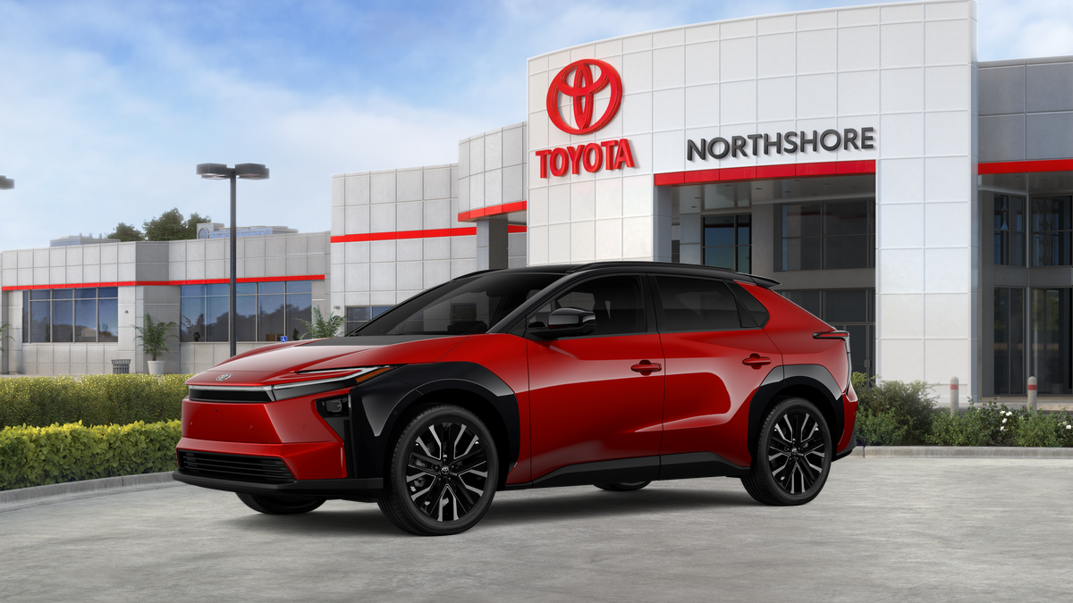 New 2027 Supersonic Red with Midnight Black Metallic roof Toyota Limited image 9