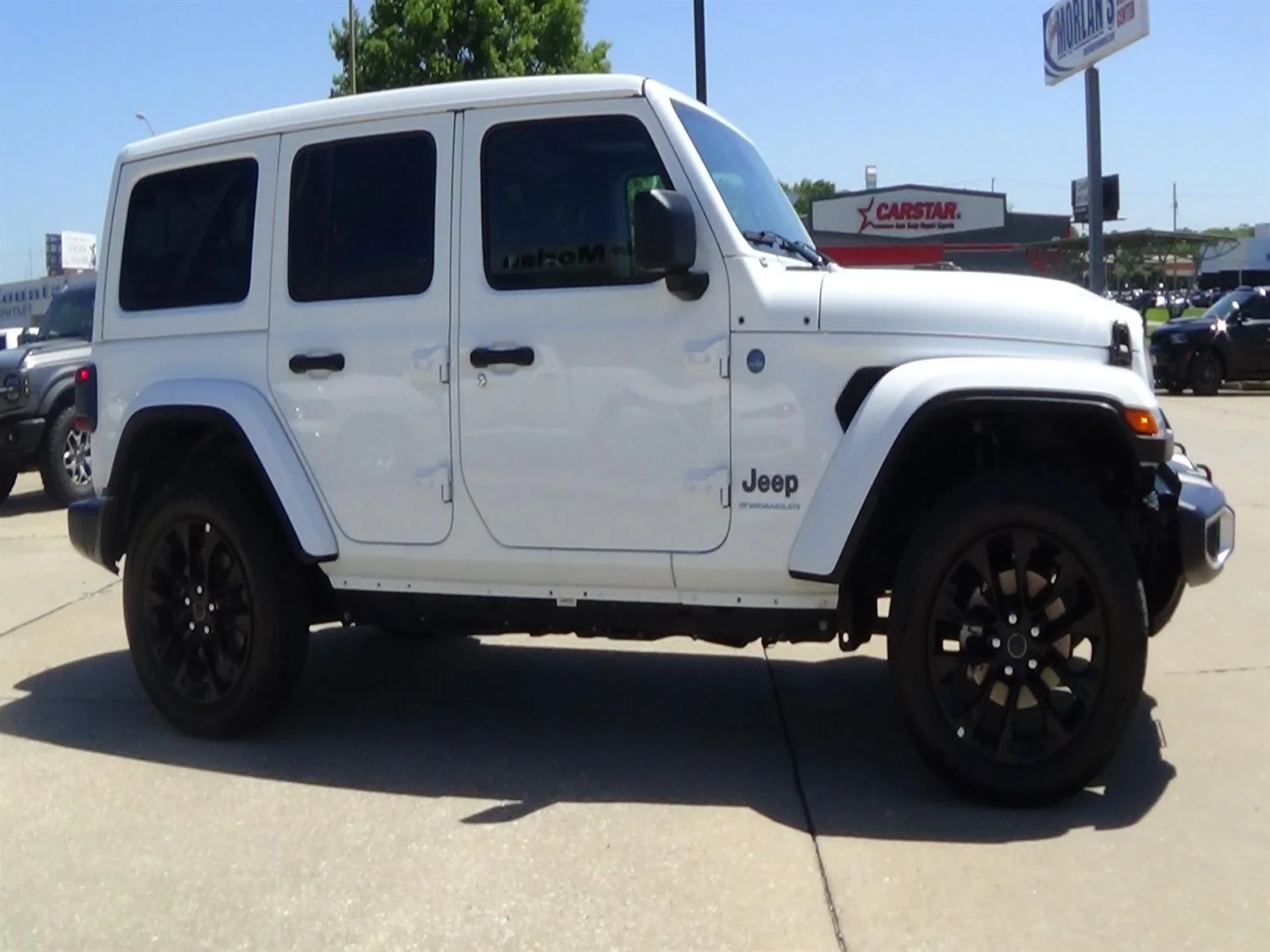 Certified Used 2025 Bright White Clear Coat (pw7) Jeep Sahara 4xe image 5