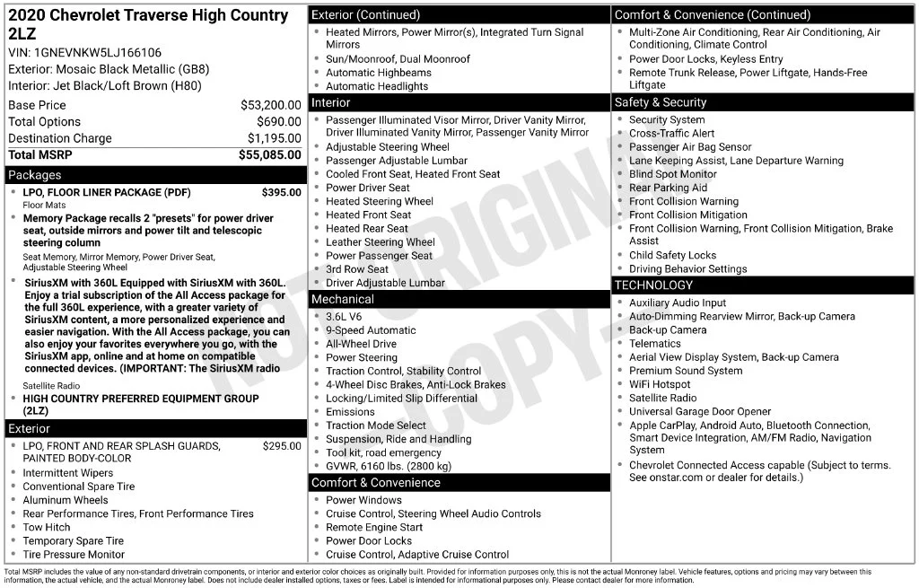 Used 2020 Black Chevrolet High Country image 33