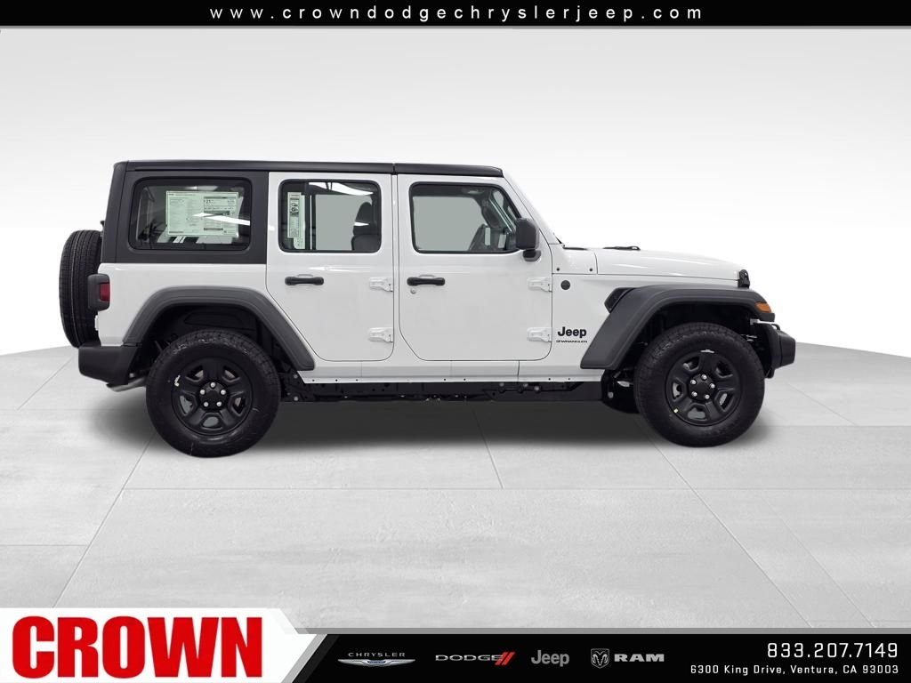 New 2026 Bright White Clear-Coat Exterior Paint Jeep Sport image 4