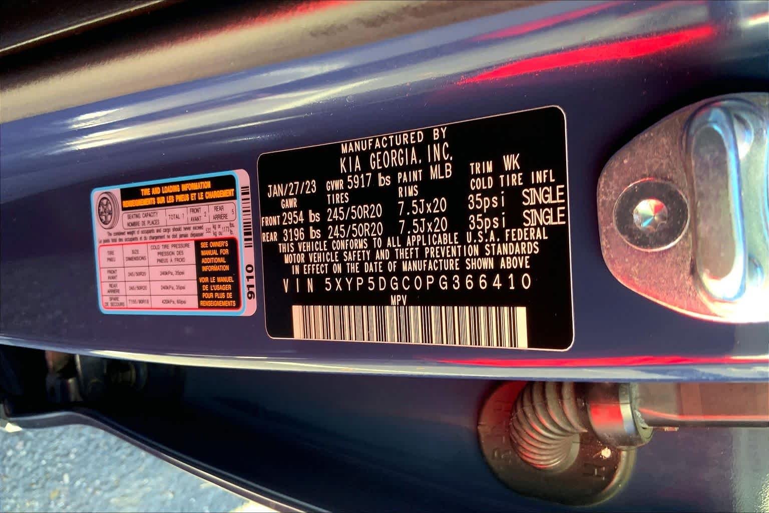 Used 2023 Midnight Lake Blue Kia SX Prestige image 30