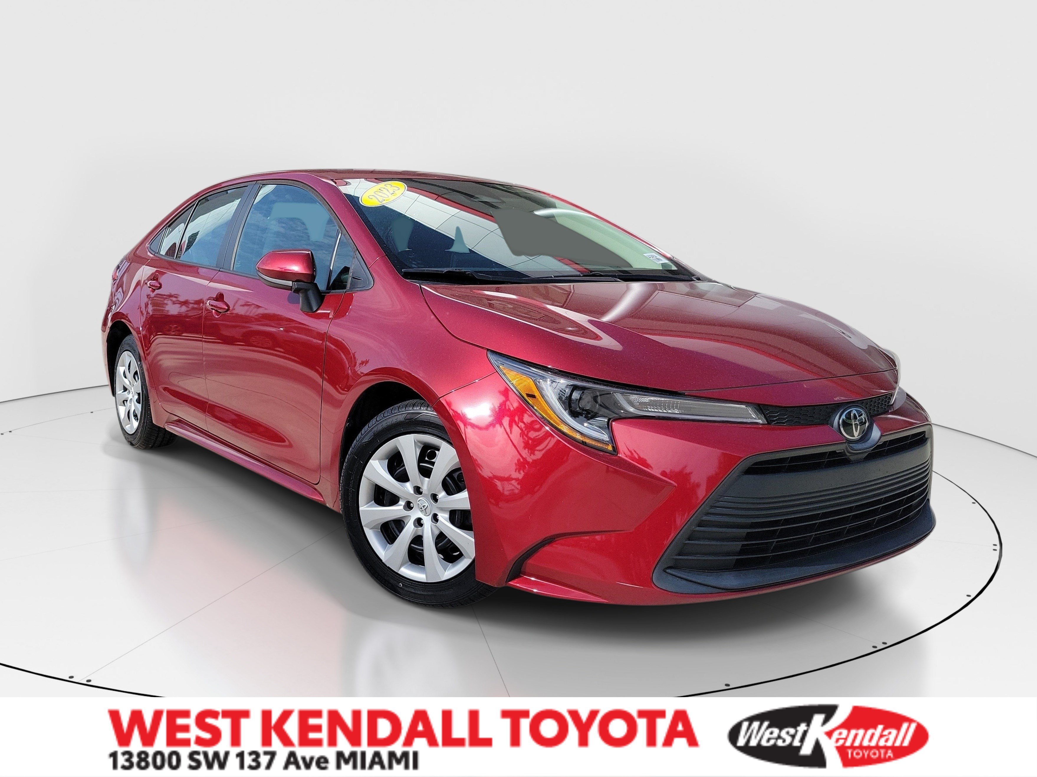 Used 2023 Pearl Toyota LE image 1