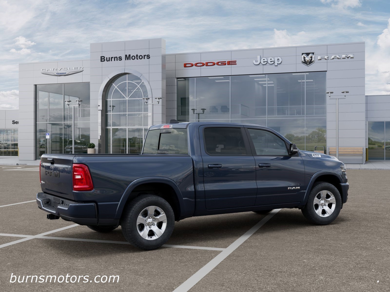 New 2026 Forged Blue Metallic Exterior Paint RAM Lone Star Sport image 4