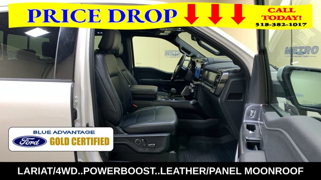 Certified Used 2025 White Metallic Ford Lariat image 13