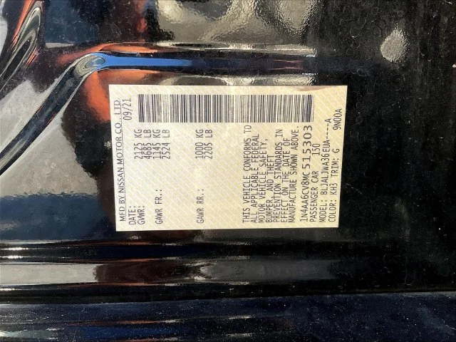 Used 2021 Black Nissan SV image 9
