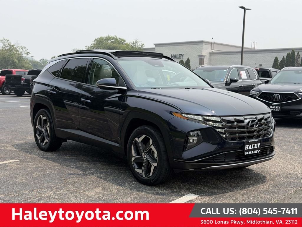 Used 2024 Blue Hyundai Limited image 1