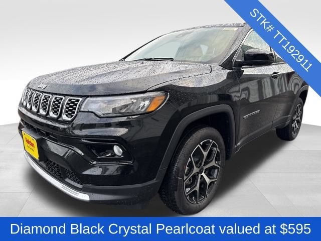 New 2026 Diamond Black Crystal Pearlcoat Jeep Limited image 3