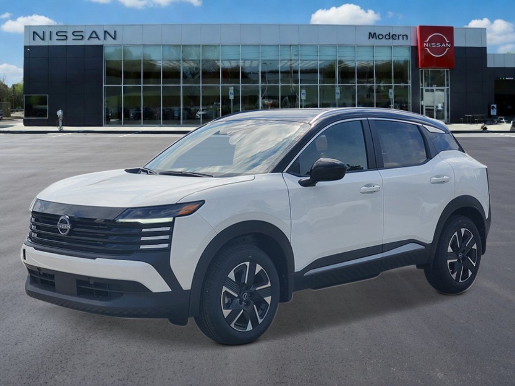 New 2026 Aspen White Tricoat/Super Black Nissan SV image 1