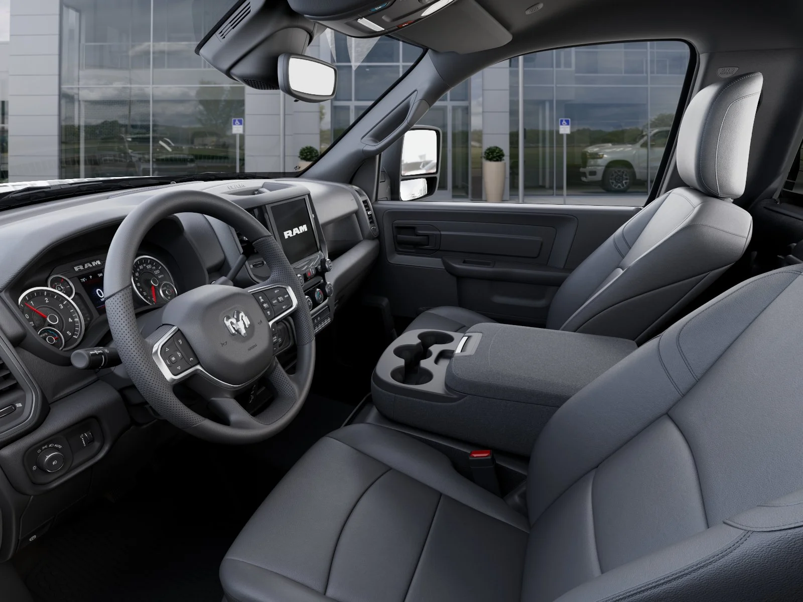 New 2026 Diamond Black Crystal Pearl-Coat Exterior Paint RAM Tradesman image 48