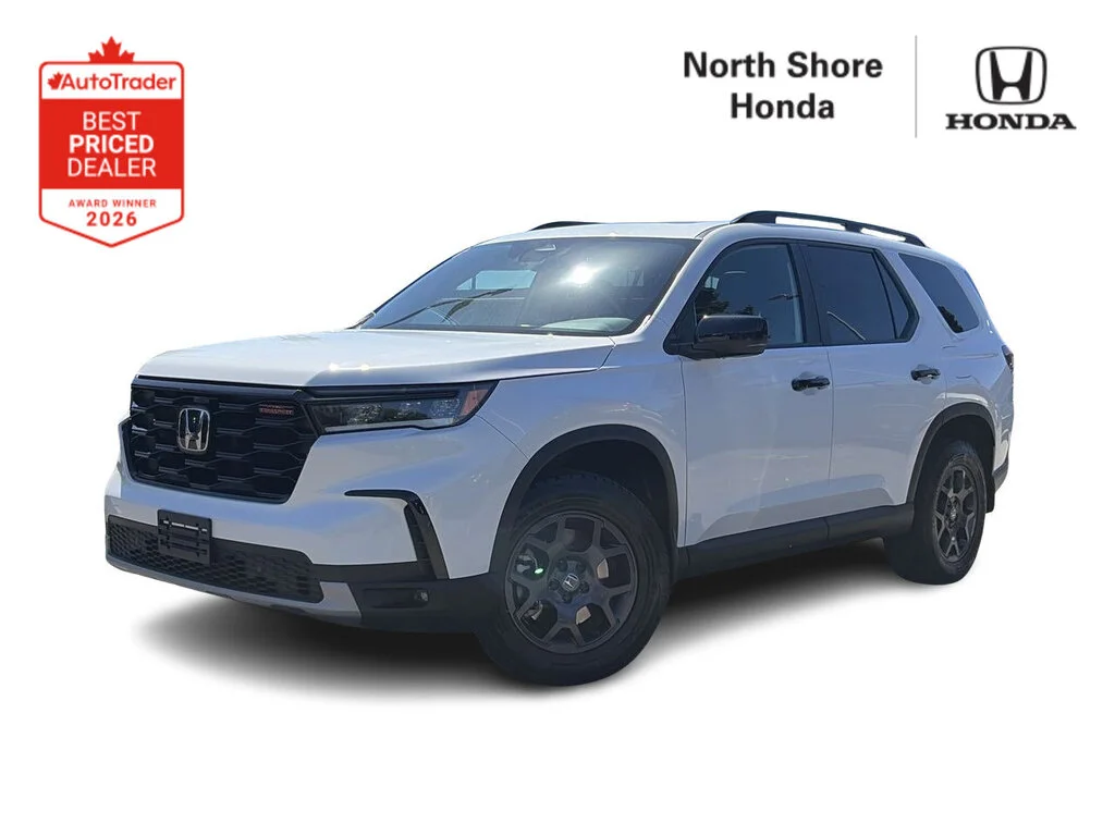 Used 2025 Platinum White Pearl Honda TrailSport AWD Certified Pre-Owned   Clean Title image 1