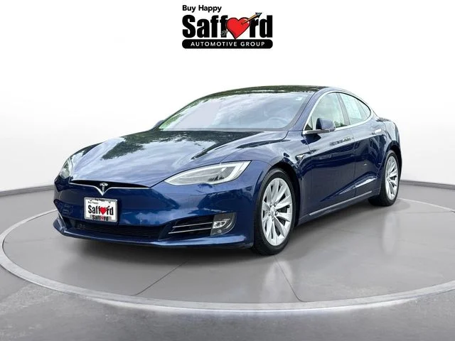 Used 2017 Blue Tesla 75D image 1