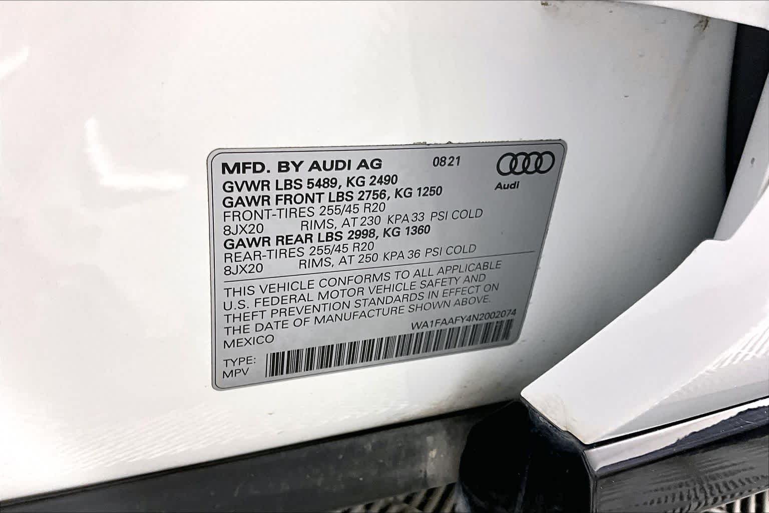 Used 2022 Glacier White Metallic Audi S line Prestige image 33