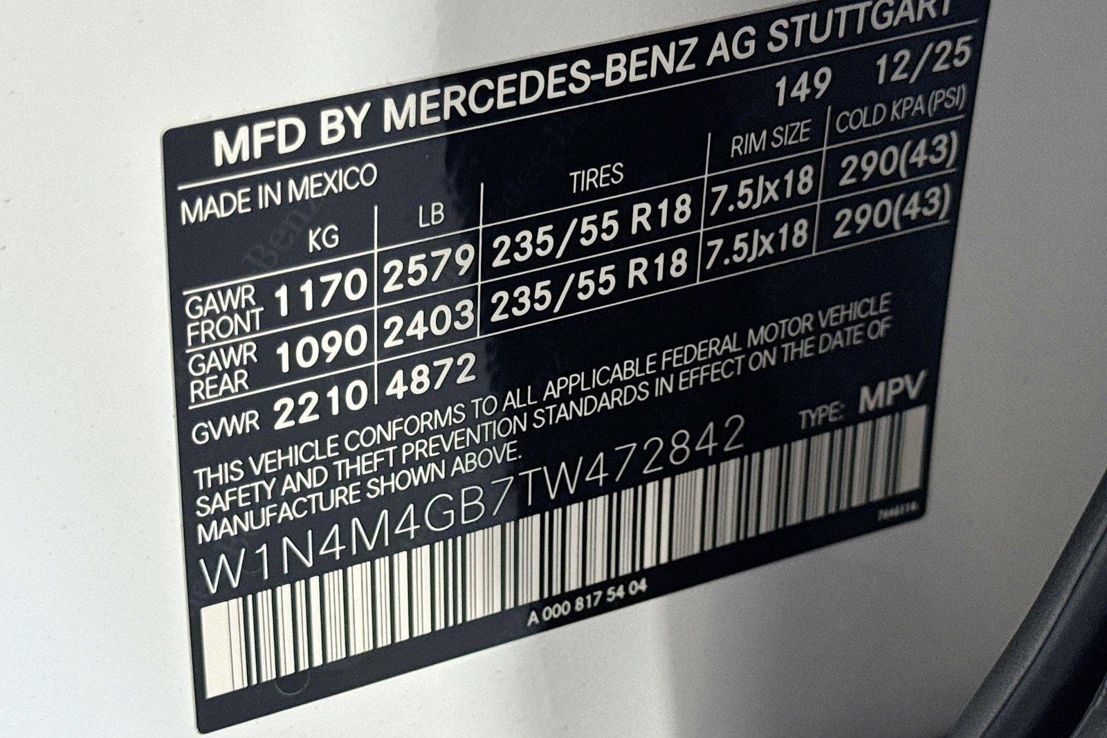 New 2026 Polar White Mercedes-Benz GLB 250 image 30
