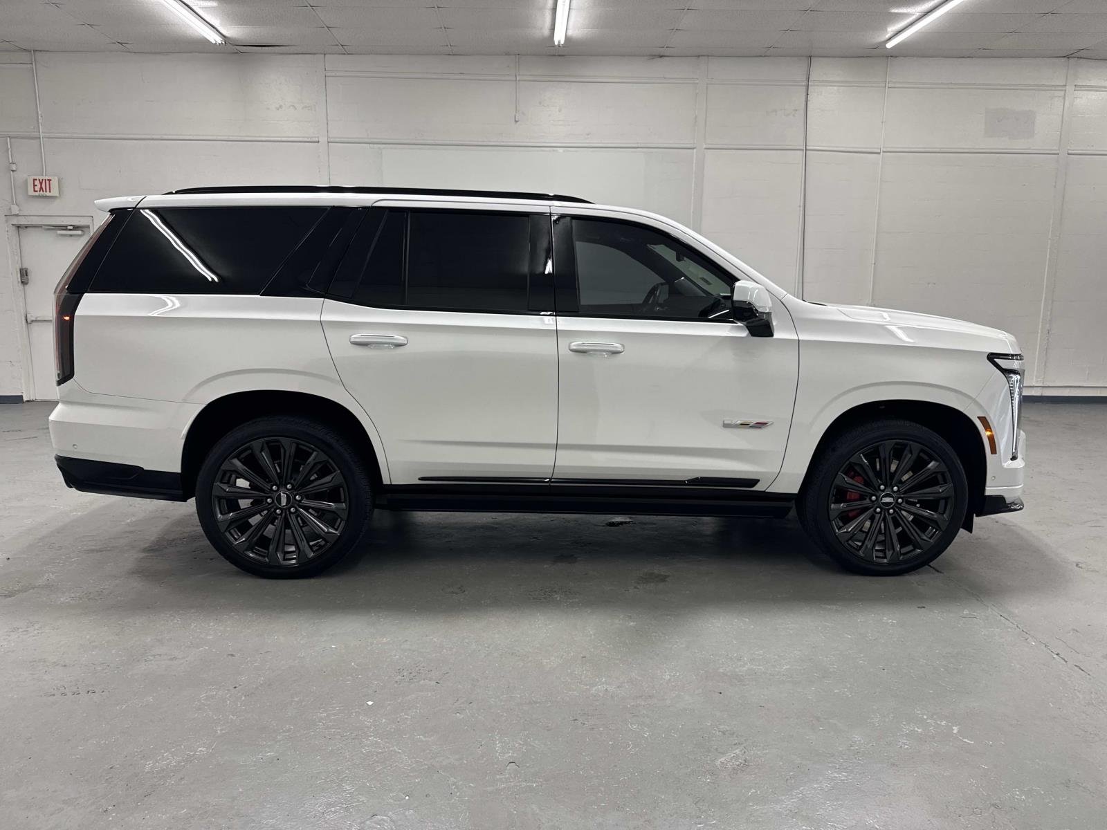 Certified Used 2025 Crystal White Tricoat Cadillac Escalade-V image 2