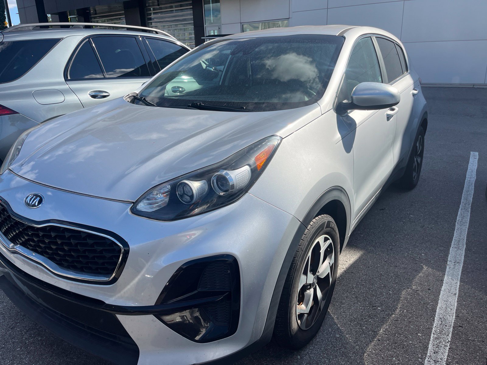 Used 2020 Sparkling Silver Kia LX image 2