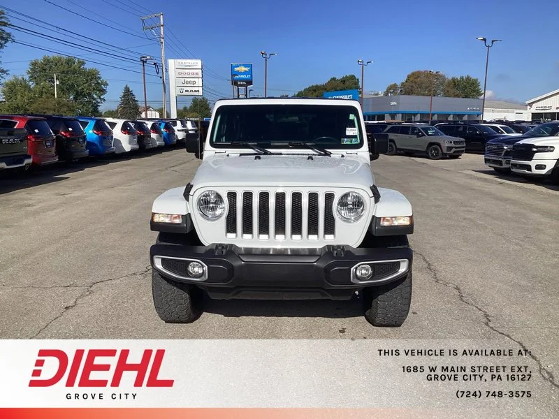 Used 2019 Jeep Wrangler Unlimited Sahara with VIN 1C4HJXEN1KW562020 for sale in Grove City, PA