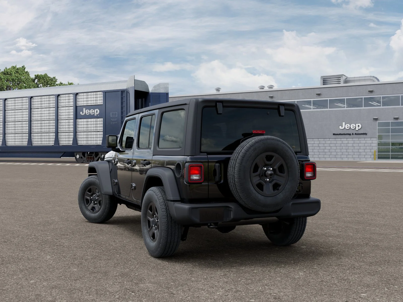 New 2026 Black Clearcoat Jeep Sport image 3