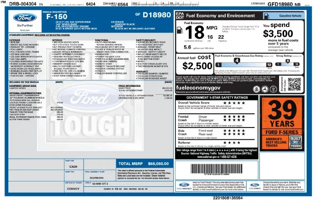 Used 2016 Shadow Black Ford Limited image 11