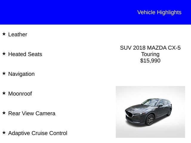 Used 2018 Gray Mazda Touring image 2