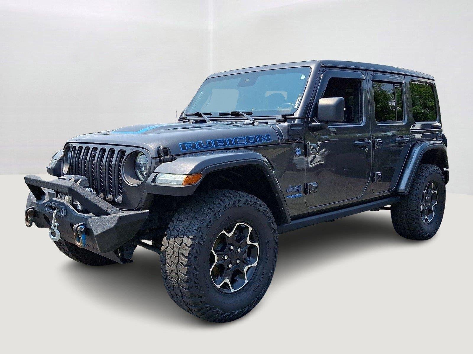 Used 2021 Granite Crystal Metallic Clearcoat Jeep Unlimited Rubicon image 3