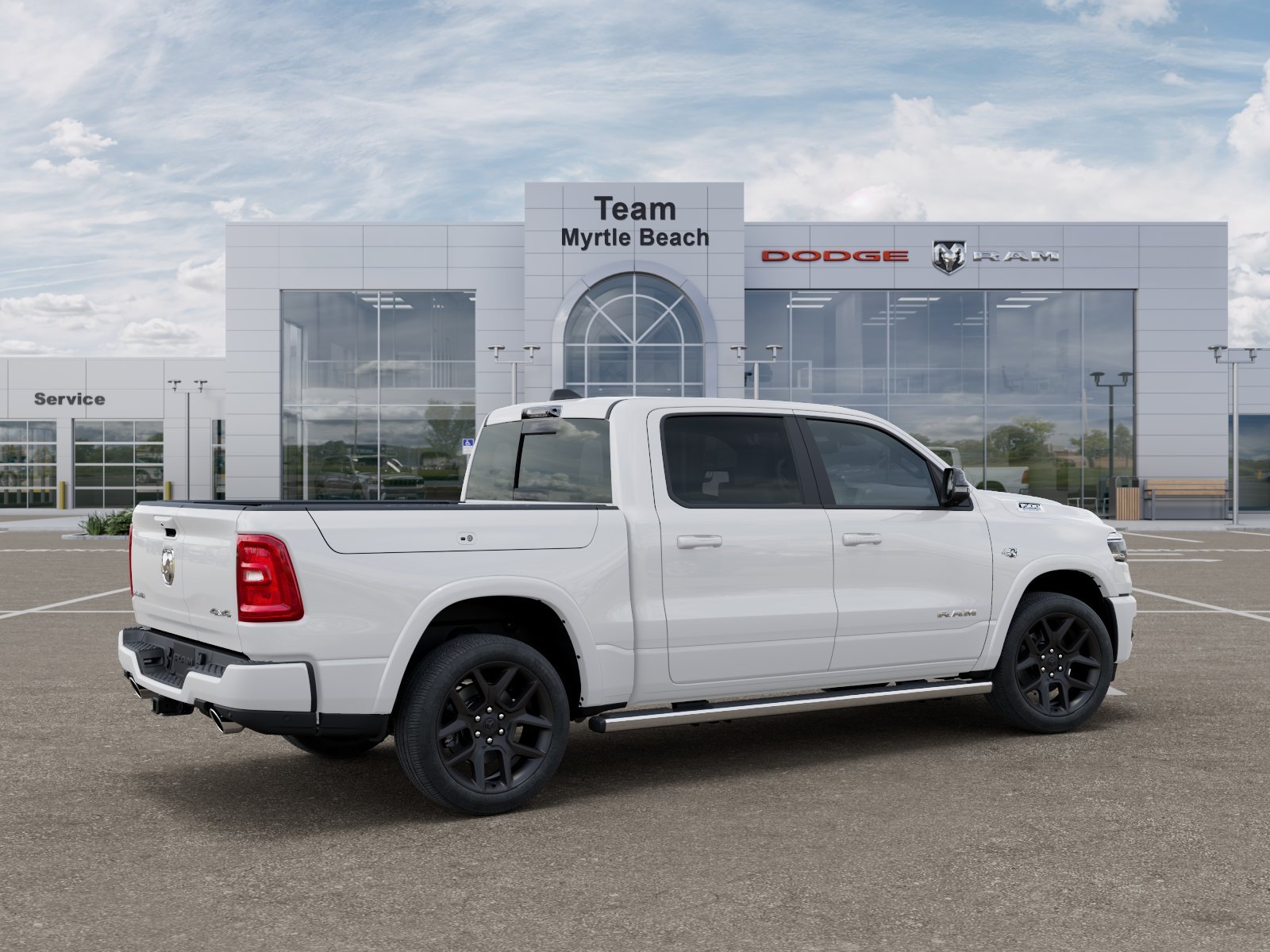 New 2027 Bright White Clear-Coat Exterior Paint RAM Laramie image 31