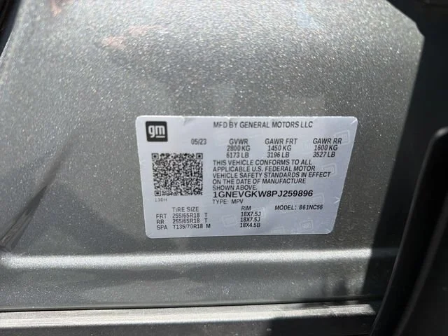 Used 2023 Sterling Gray Metallic Chevrolet LT Cloth image 16