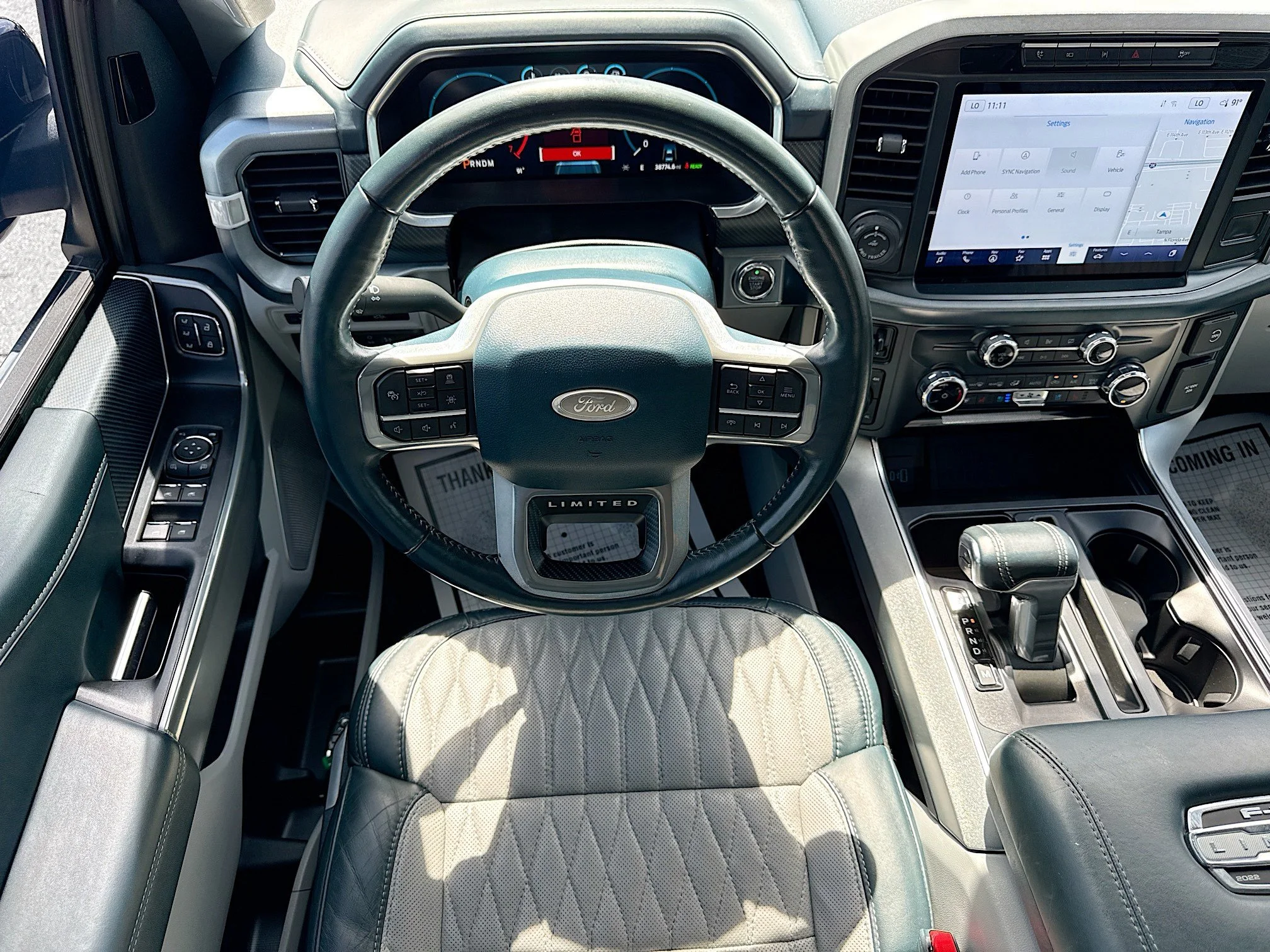 Used 2022 Blue Metallic Ford Limited image 15