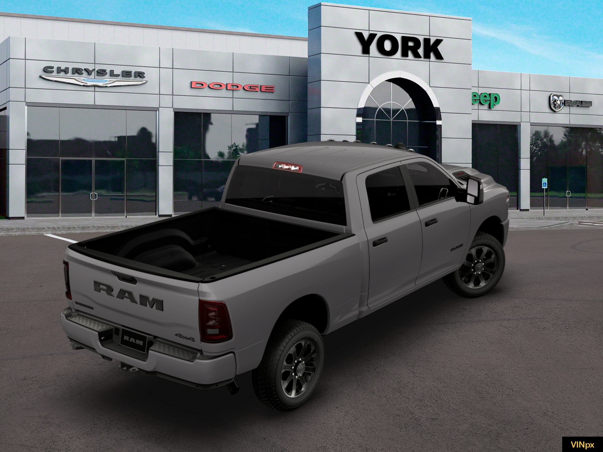 New 2026 Ceramic Gray Clear-Coat Exterior Paint RAM BIG HORN image 19