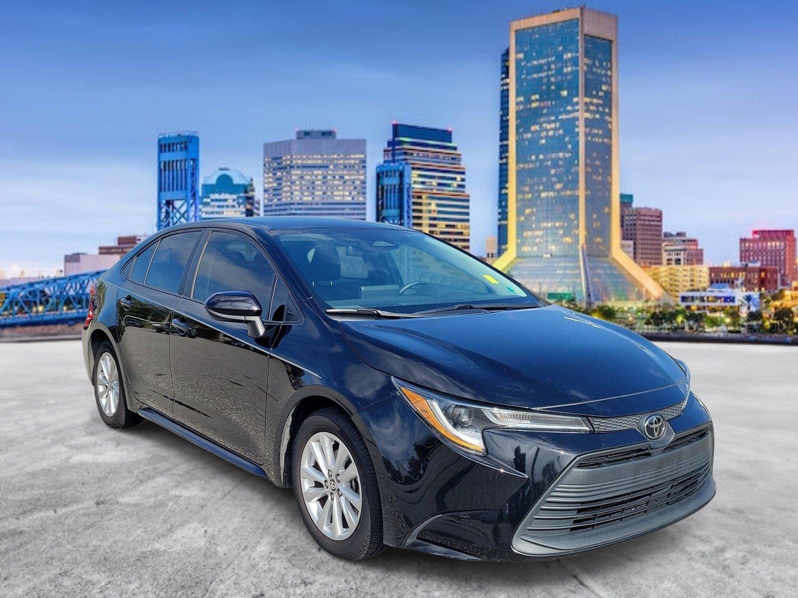 Used 2024 Midnight Black Metallic TOYOTA LE image 4