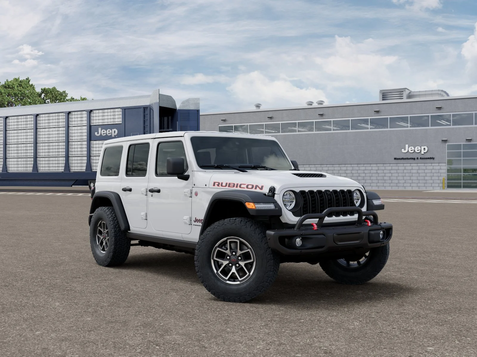 New 2026 Bright White Clear-Coat Exterior Paint Jeep Rubicon image 5